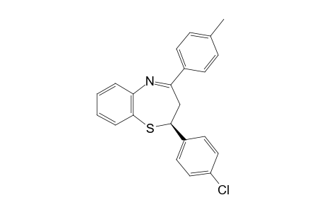 (S) 2-(4-Chlorophenyl)-4-(4-methylphenyl)-2,3-dihydro-1,5-benzothiazepine