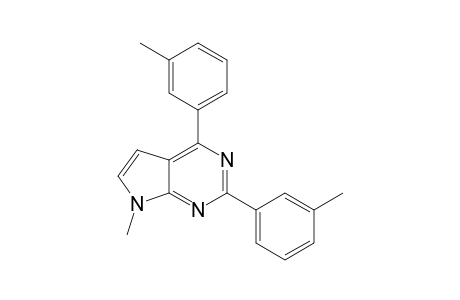 7-Methyl-2,4-bis(3-methylphenyl)pyrrolo[2,3-d]pyrimidine