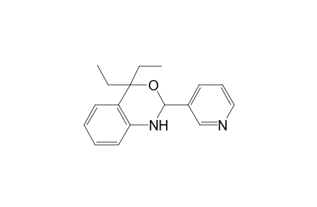 4,4-Diethyl-2-pyridin-3-yl-1,4-dihydro-2H-benzo[d][1,3]oxazine