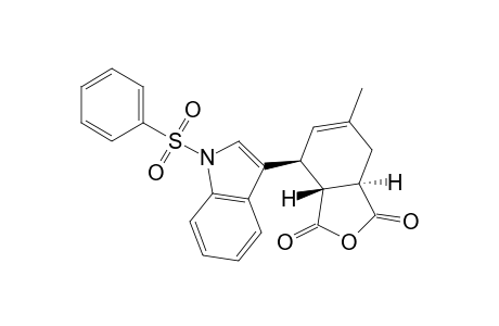 1H-Indole, 3-(1,3,3a,4,7,7a-hexahydro-6-methyl-1,3-dioxo-4-isobenzofuranyl)-1-(phenylsulfonyl)-, (3a.alpha.,4.beta.,7a.alpha.)-(.+-.)-