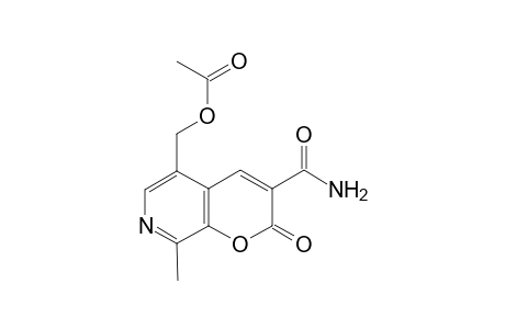 Acetic acid (3-carbamoyl-8-methyl-2-oxo-2H-pyrano[2,3-c]pyridin-5-yl)methyl ester