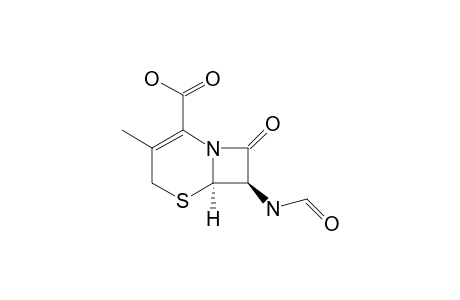 7-FORMYLAMINO-3-METHYL-3-CEPHEM-4-CARBOXYLIC-ACID