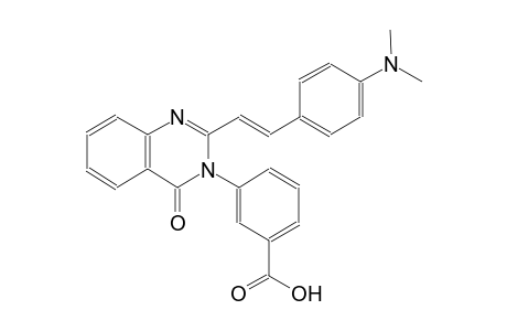 3-(2-{(E)-2-[4-(dimethylamino)phenyl]ethenyl}-4-oxo-3(4H)-quinazolinyl)benzoic acid