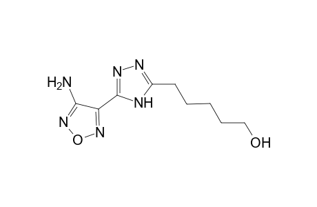 5-[5-(4-Amino-1,2,5-oxadiazol-3-yl)-4H-1,2,4-triazol-3-yl]-1-pentanol