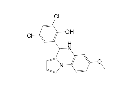 2,4-dichloro-6-(4,5-dihydro-7-methoxypyrrolo[1,2-a]quinoxalin-4-yl)phenol