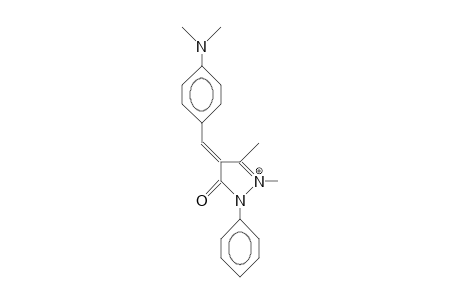 4-(4-Dimethylamino-benzylidene)-1,5-dimethyl-2-phenyl-3(2H)-pyrazolone cation