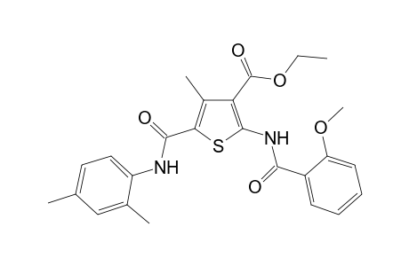 5-[(2,4-dimethylanilino)-oxomethyl]-2-[[(2-methoxyphenyl)-oxomethyl]amino]-4-methyl-3-thiophenecarboxylic acid ethyl ester