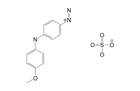 4-(4-Methoxyphenylamino)benzenediazonium hydrogensulfate