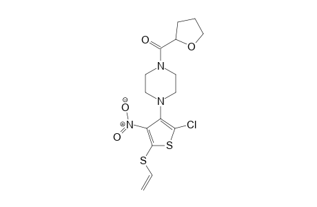 [4-(2-chloro-4-nitro-5-vinylsulfanyl-3-thienyl)piperazin-1-yl]-tetrahydrofuran-2-yl-methanone