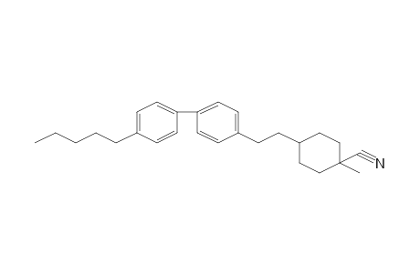 Cyclohexanecarbonitrile, 1-methyl-4-[2-(4'-pentyl[1,1'-biphenyl]-4-yl)ethyl]-