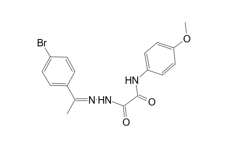 2-{2-[1-(4-bromophenyl)ethylidene]hydrazino}-N-(4-methoxyphenyl)-2-oxoacetamide