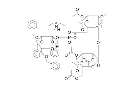 METHYL 3,4-DI-O-ACETYL-6-O-(2,3,4,6-TETRA-O-BENZYL-ALPHA-D-MANNOPYRANOSYLPHOSPHONYL)-2-O-(2,3,4,6-TETRA-O-ACETYL-ALPHA-D-MANNOPYRANOSYL)-ALPHA-D-MANNOPYRANOSIDE, TRIETHYLAMMONIUM SALT