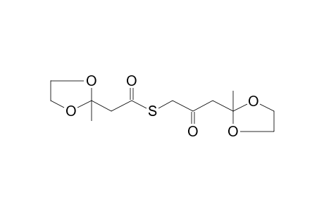 S-[3-(2-Methyl-1,3-dioxolan-2-yl)-2-oxopropyl](2-methyl-1,3-dioxolan-2-yl)ethanethioate