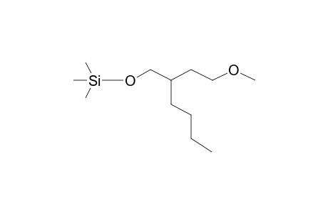 2-(2-Methoxyethyl)-1-hexanol, tms derivative