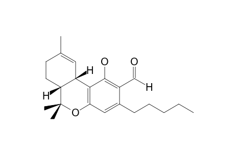 (6aR,10aS)-1-hydroxy-6,6,9-trimethyl-3-pentyl-6a,7,8,10a-tetrahydro-6H-benzo[c]chromene-2-carbaldehyde