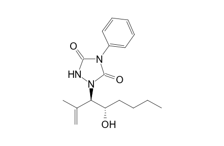 (3R*,4S*)-2-Methyl-3-(4'-phenyl-1',2',4'-triazolidine-3',5'-dion-1'-yl)-1-octen-4-ol