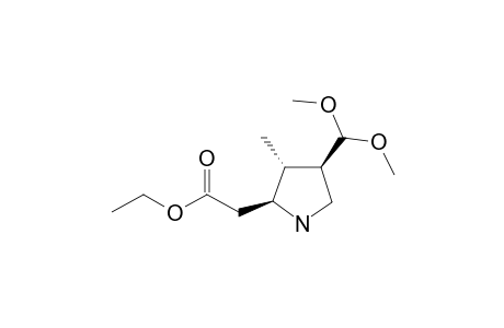 ((2S,3R,4R)-4-Dimethoxymethyl-3-methyl-pyrrolidin-2-yl)-acetic acid ethyl ester