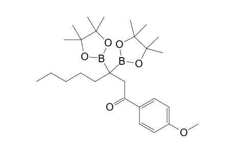 1-(4-methoxyphenyl)-3,3-bis(4,4,5,5-tetramethyl-1,3,2-dioxaborolan-2-yl)octan-1-one