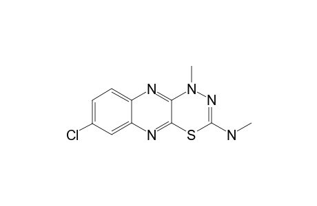 2-METHYL-AMINO-8-CHLORO-4-METHYL-(4H)-1,3,4-THIADIAZINO-[5,6-B]-QUINOXALINE