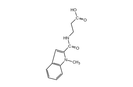 N-[(1-methylindol-2-yl)carbonyl]-beta-alanine