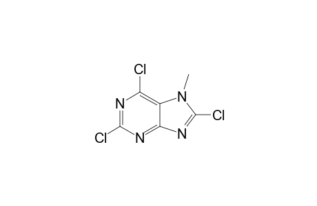 7-Methyl-2,6,8-trichloro-purine