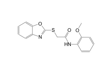 2-(1,3-benzoxazol-2-ylsulfanyl)-N-(2-methoxyphenyl)acetamide