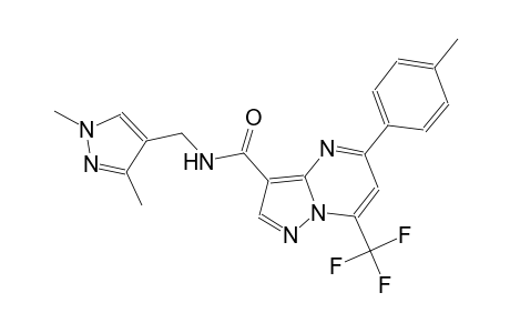 N-[(1,3-dimethyl-1H-pyrazol-4-yl)methyl]-5-(4-methylphenyl)-7-(trifluoromethyl)pyrazolo[1,5-a]pyrimidine-3-carboxamide