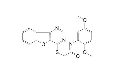 2-([1]benzofuro[3,2-d]pyrimidin-4-ylsulfanyl)-N-(2,5-dimethoxyphenyl)acetamide