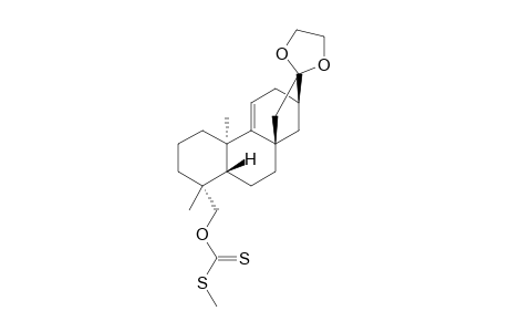 ent-16,16-Ethylenedioxy-17-norkaur-9(11)-en-19-ol S-Methyl Dithiocarbonate