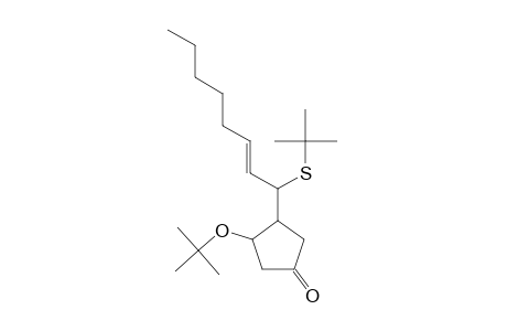 (1'R*,2'E,3R*,4R*)-3-TERT.-BUTOXY-4-[1'-(TERT.-BUTYLTHIO)-OCT-2'-ENYL]-CYCLOPENTANONE