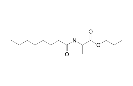 L-Alanine, N-octanoyl-, propyl ester