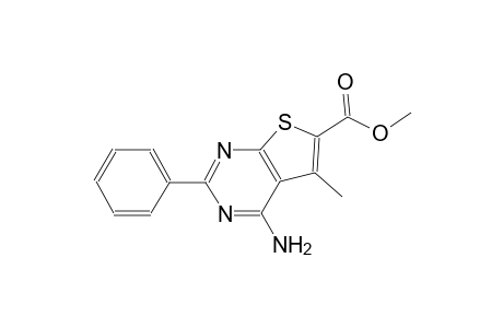 methyl 4-amino-5-methyl-2-phenylthieno[2,3-d]pyrimidine-6-carboxylate