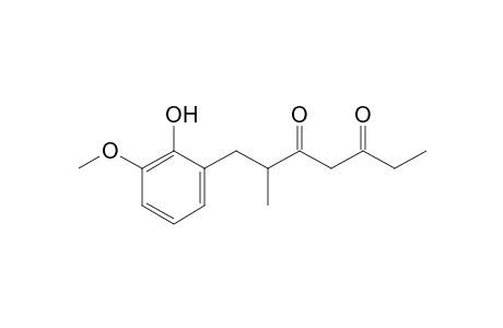 1-(2-Hydroxy-3-methoxyphenyl)-2-methylheptane-3,5-dione