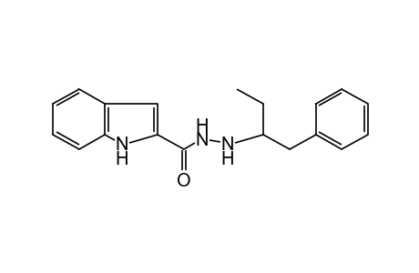 INDOLE-2-CARBOXYLIC ACID, 2-(1-BENZYLPROPYL)HYDRAZIDE