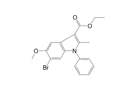 Ethyl 6-bromo-5-methoxy-2-methyl-1-phenyl-1H-indole-3-carboxylate