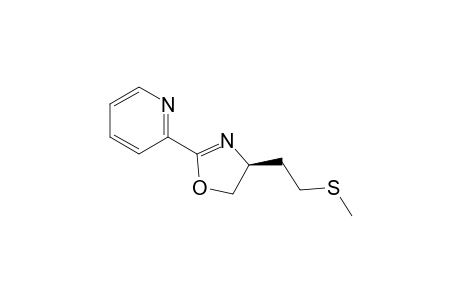 (4S)-4-(2-methylsulfanylethyl)-2-(2-pyridyl)-4,5-dihydrooxazole