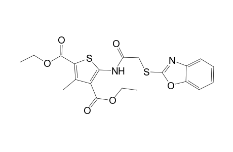 Diethyl 5-{[(1,3-benzoxazol-2-ylsulfanyl)acetyl]amino}-3-methyl-2,4-thiophenedicarboxylate