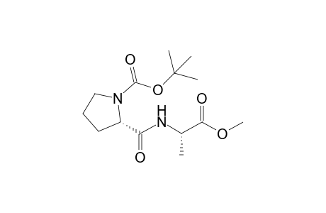 Methyl (2S)-N-[(2S)-N-(tert-butoxycarbonyl)prolyl]alaninate