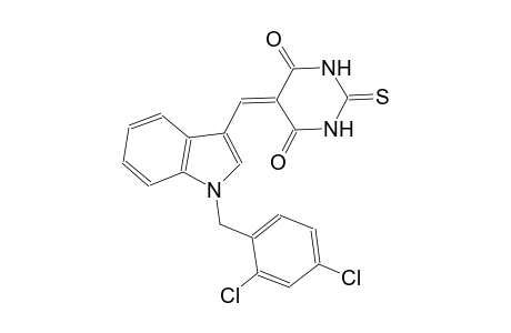 5-{[1-(2,4-dichlorobenzyl)-1H-indol-3-yl]methylene}-2-thioxodihydro-4,6(1H,5H)-pyrimidinedione