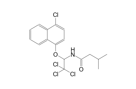 3-methyl-N-{2,2,2-trichloro-1-[(4-chloro-1-naphthyl)oxy]ethyl}butanamide