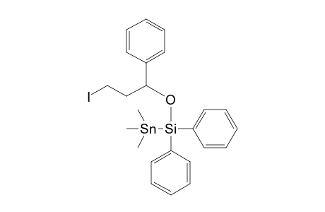 [(3-Iodo-1-phenylpropan-1-yloxy)diphenylsilyl]trimethylstannane