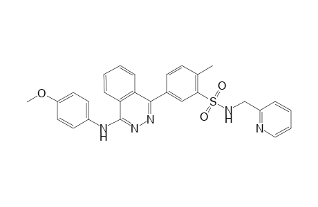 2-Methyl-5-[4-(p-anisidino)phthalazin-1-yl]-N-(2-pyridylmethyl)benzenesulfonamide