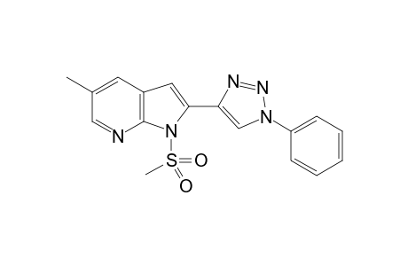 5-Methyl-1-(methylsulfonyl)-2-(1-phenyl-1H-1,2,3-triazol-4-yl)-1H-pyrrolo[2,3-b]pyridine