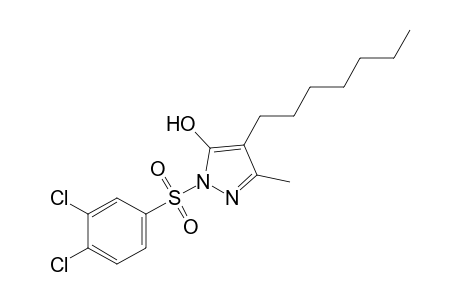 1-[(3,4-dichlorophenyl)sulfonyl]-4-heptyl-3-methylpyrazol-5-ol