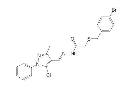 2-[(4-bromobenzyl)sulfanyl]-N'-[(E)-(5-chloro-3-methyl-1-phenyl-1H-pyrazol-4-yl)methylidene]acetohydrazide