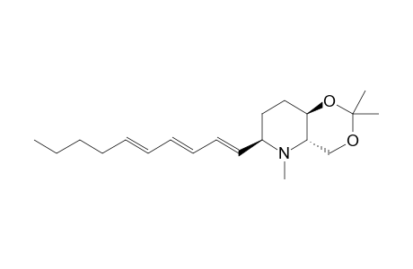 (4aS,6R,8aR)-6-[(1'E,3'E,5'E)-Decatrienyl]-2,2,5-trimethyl-1,3-dioxa-5-azadecalin