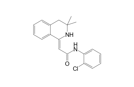 (2Z)-N-(2-chlorophenyl)-2-(3,3-dimethyl-3,4-dihydro-1(2H)-isoquinolinylidene)ethanamide