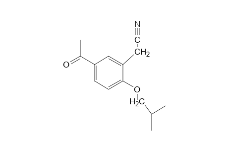 ACETONITRILE, /5-ACETYL-2-ISO- BUTOXYPHENYL/-,