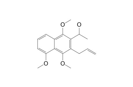 3-Allyl-2-(1'-hydroxyethyl)-1,4,5-trimethoxynaphthalene