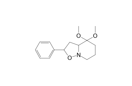 1-Aza-2-oxa-3-phenyl-6,6-dimethoxybicyclo[3.4.0]nonane